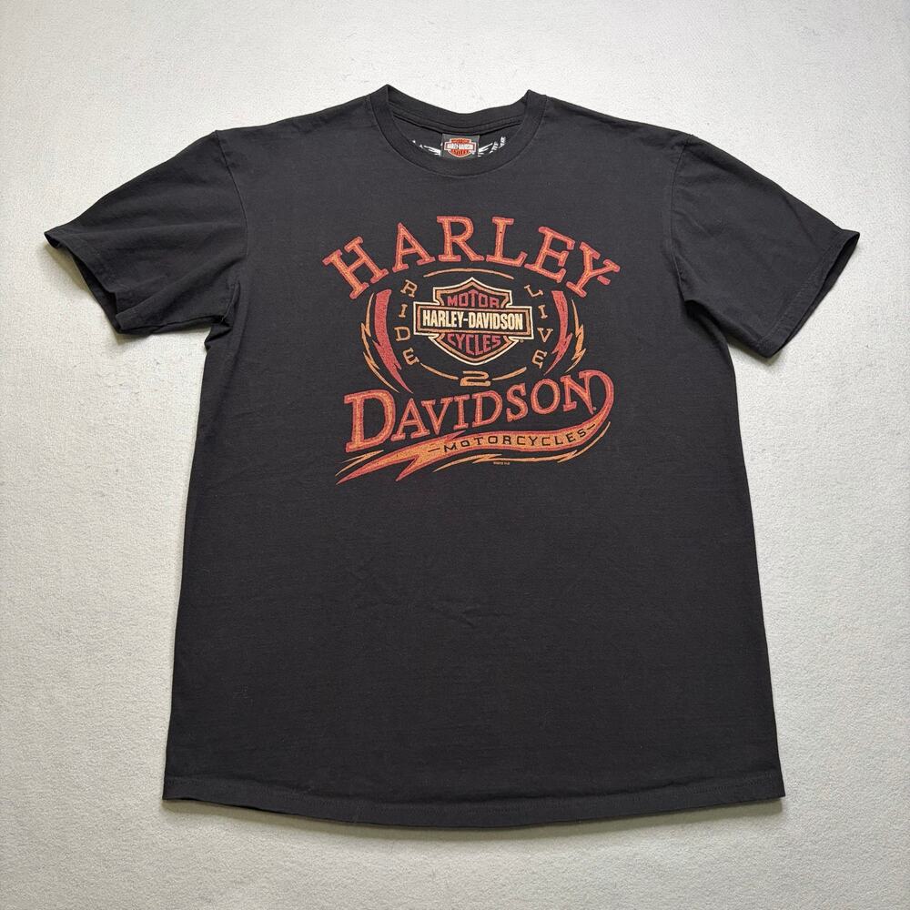 Harley-Davidson Ride Live Motorcycles Graphic T-Shirt Sz Large  Reno Nevada